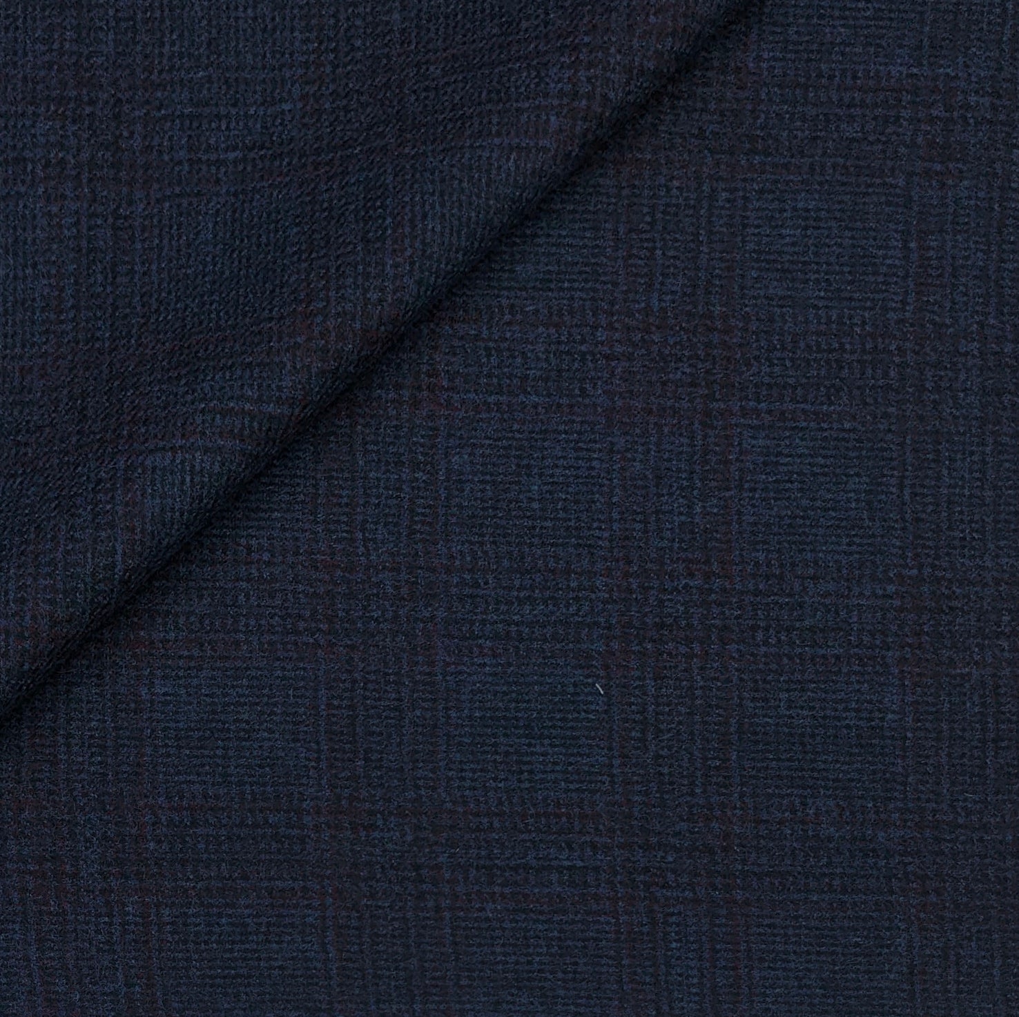 Tweed Blazer Fabric OCM Wool Blended Broad Check Colour Wine N Greenish Blue